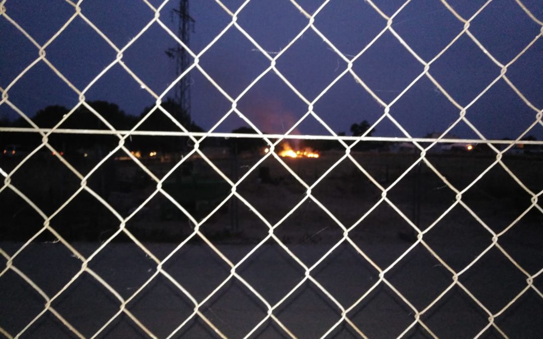 Los vecinos del vapor y la Guardia Civil sofocan un pequeño incendio en la M30