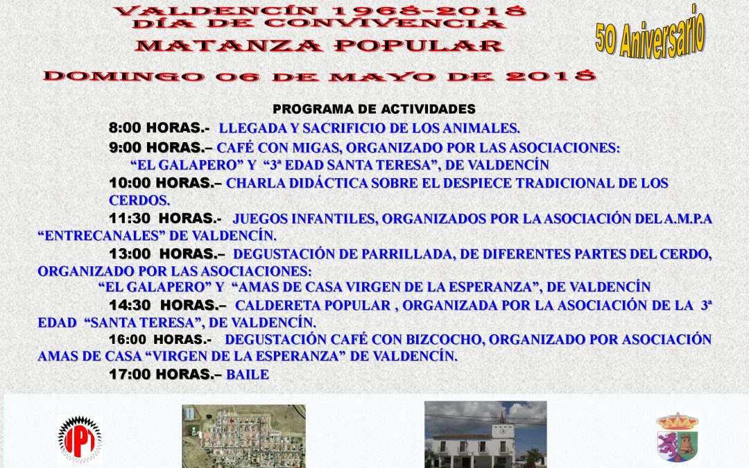 Matanza Popular  con motivo del 50º Aniversario de Valdencin