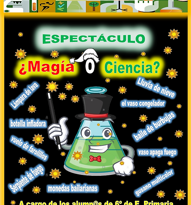 ESPECTÁCULO ¿MAGÍA o CIENCIA? A CARGO DE LOS ALUMNOS Y LAS ALUMNAS DE 6º EP.