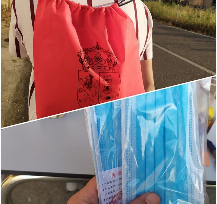 Reparto de Mascarillas en Torrejoncillo y Valdencín.