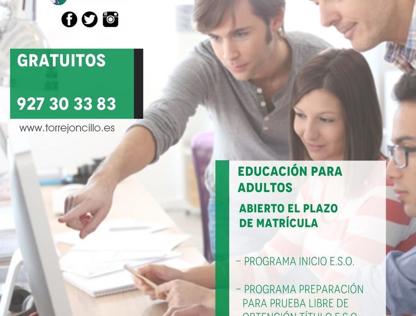 MATRICULACIÓN EDUCACIÓN DE ADULTOS 2021/2022