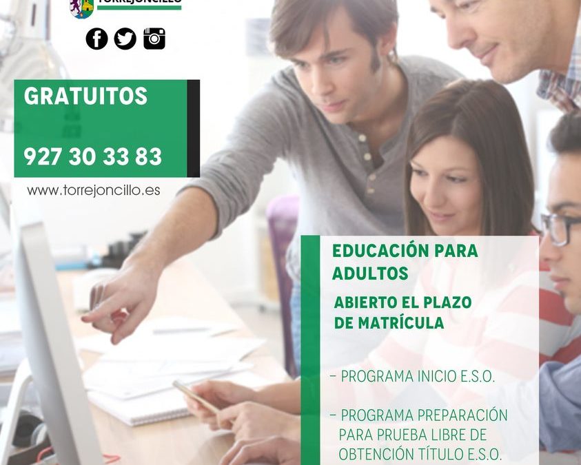 MATRICULACIÓN EDUCACIÓN DE ADULTOS 2021/2022