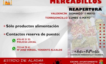 REAPERTURA DE MERCADILLOS