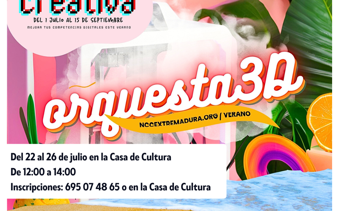 Taller de impresión 3D para jóvenes en el NCC de Torrejoncillo