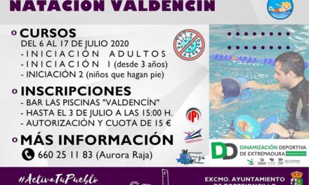 CURSOS DE NATACIÓN EN VALDENCÍN