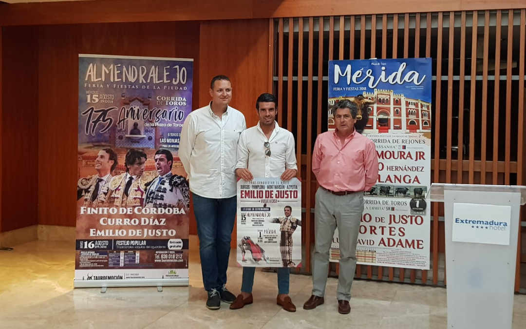 Emilio de Justo invitará a 200 jóvenes a los toros