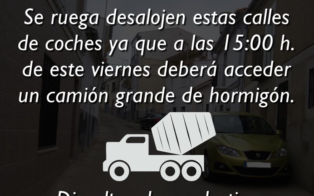 PROHIBIDO APARCAR EN LAS CALLES FRANCISCO MORENO Y MARGALLO