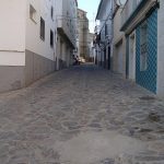 Calle cortada por obras
