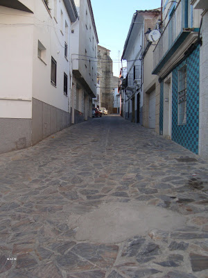 Calle cortada por obras