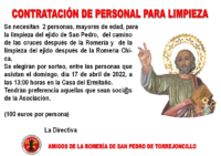 CONTRATACIÓN DE PERSONAL DE LIMPIEZA