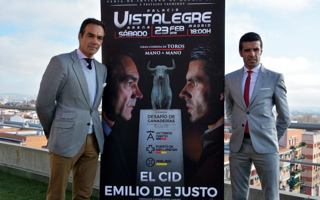 EL CID Y EMILIO DE JUSTO, MANO A MANO CON DESAFÍO DE GANADERÍAS EN VISTALEGRE