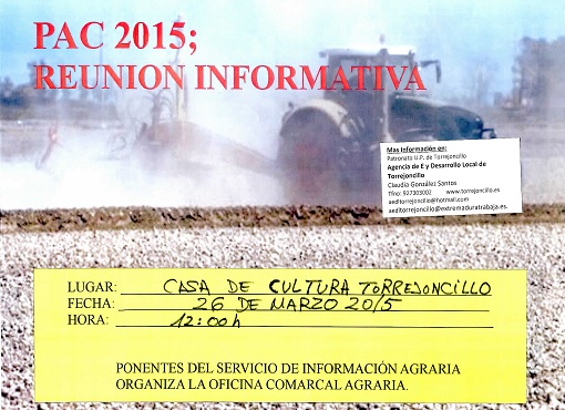 Charla sobre las ayudas PAC 2015 en Torrejoncillo