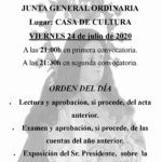 Asamblea General Ordinaria de Asociación Paladines de la Encamisa