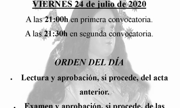 Asamblea General Ordinaria de Asociación Paladines de la Encamisa