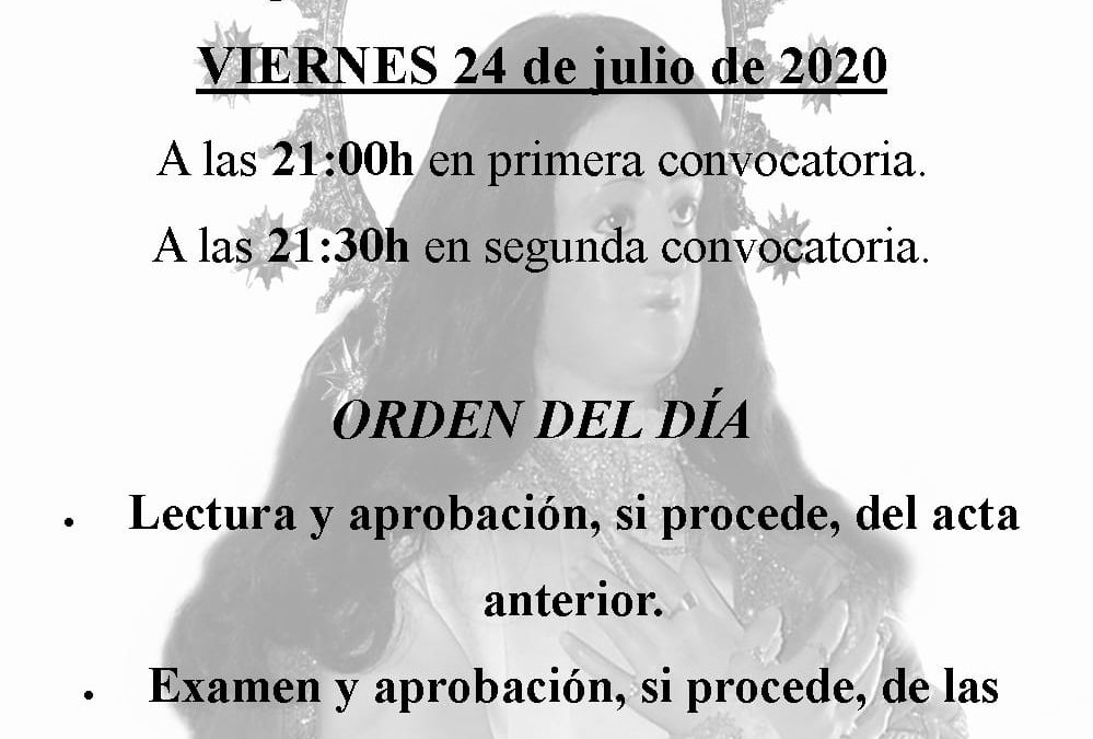 Asamblea General Ordinaria de Asociación Paladines de la Encamisa