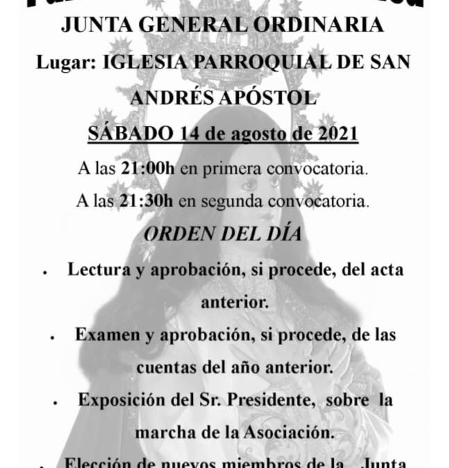 Junta General Ordinaria de Paladines de la Encamisá