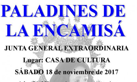 Junta General Extraordinaria de Paladines de La Encamisa