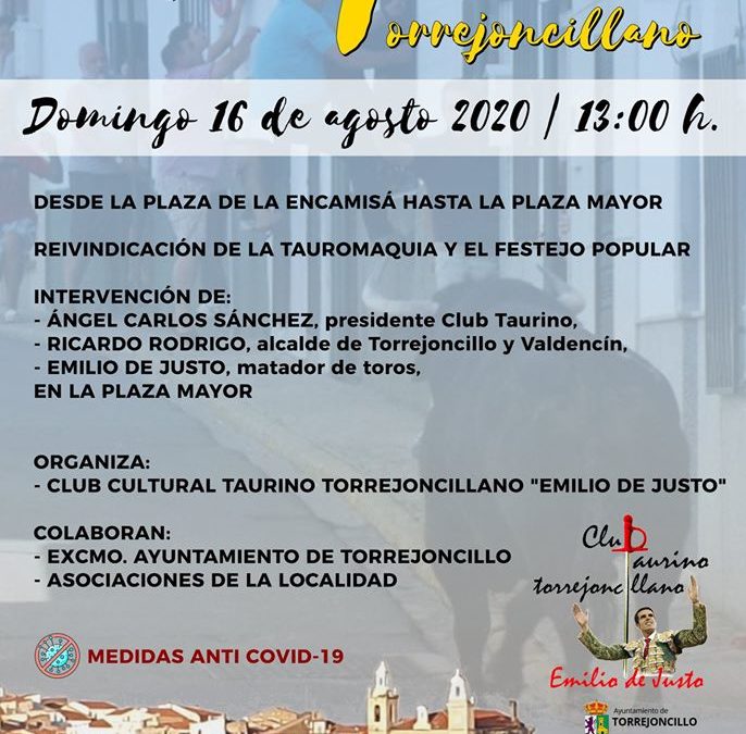 PASEO TAURINO TORREJONCILLANO EN REIVINDICACIÓN DE LA TAUROMAQUIA
