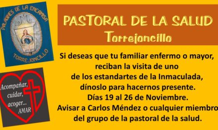 El estandarte visitara a los mayores de Torrejoncillo