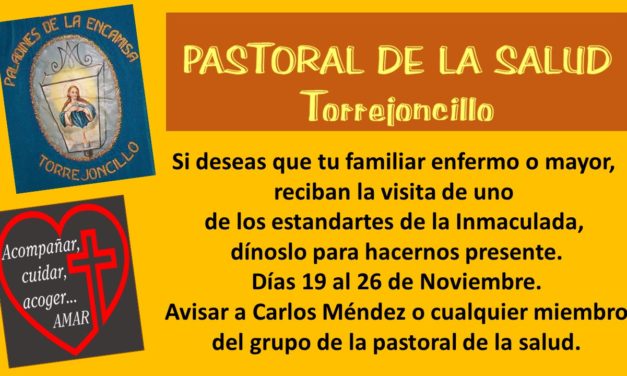 El estandarte visitara a los mayores de Torrejoncillo