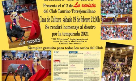 Presentación Revista del Club Taurino Emilio de Justo