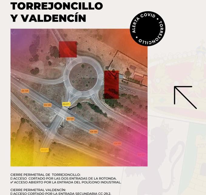 Cierre perimetral de Torrejoncillo y Valdencín.