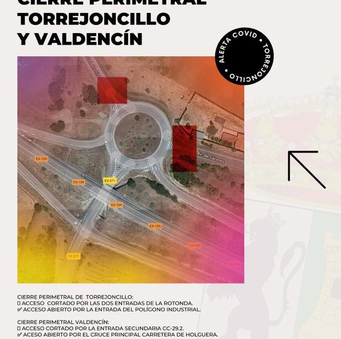 Cierre perimetral de Torrejoncillo y Valdencín.