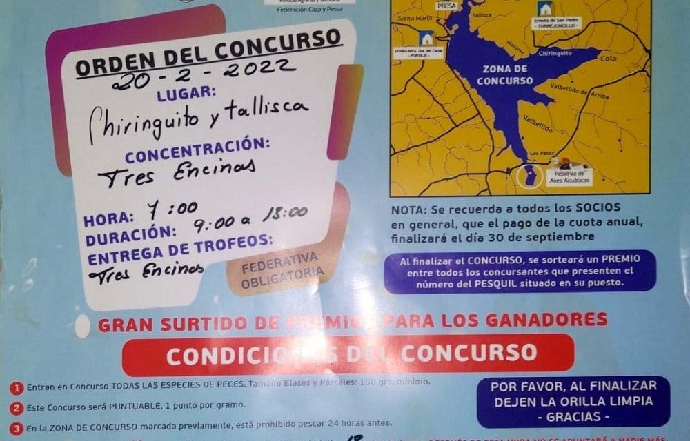 Primer concurso de pesca de la temporada y del año