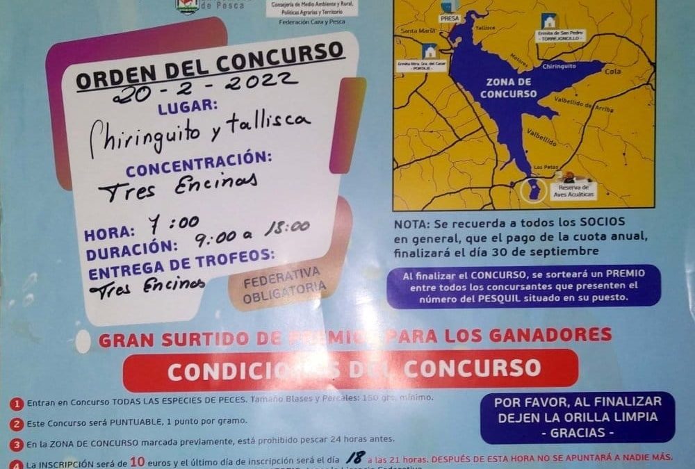 Primer concurso de pesca de la temporada y del año