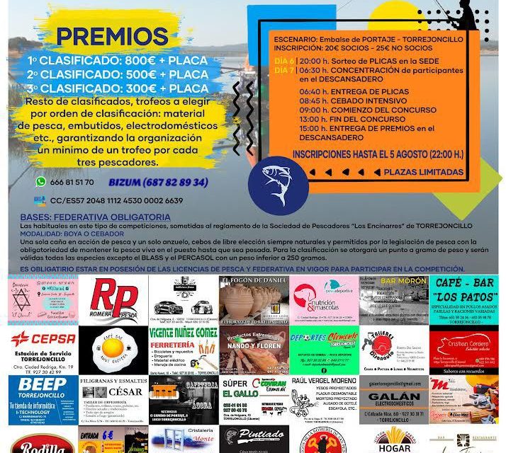 Concurso de Pesca de las Fiestas de Agosto 2022