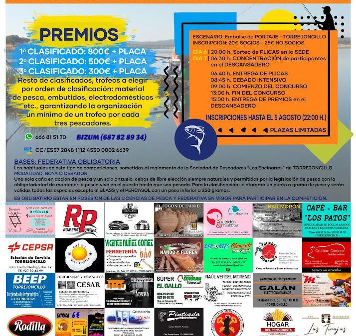 Concurso de Pesca de las Fiestas de Agosto 2022