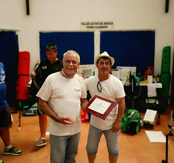 Juan Alfonso González de la Sociedad de Pesca Emérita de Mérida  ganador del primer concurso intersocial de la Sociedad de Pescadores Los Encinares