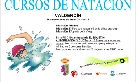 Curso de natación en Valdencin