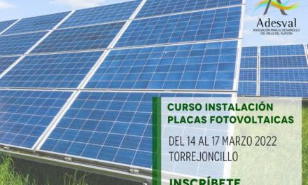 CURSO DE INSTALACIÓN DE PLACAS FOTOVOLTAICAS EN TORREJONCILLO