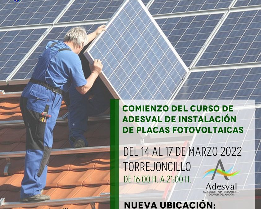EL SALÓN DE PLENOS ACOGERÁ EL CURSO DE INSTALACIÓN DE PLACAS FOTOVOLTAICAS