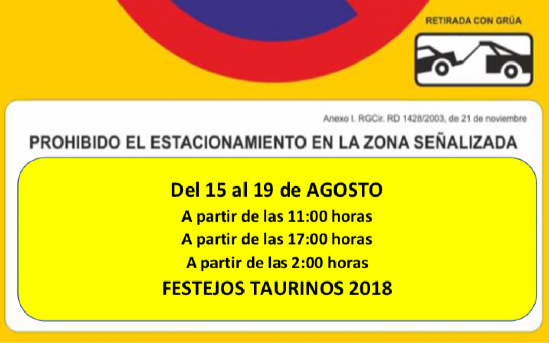 Señalización Festejos Taurinos 2018