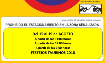 Señalización Festejos Taurinos 2018