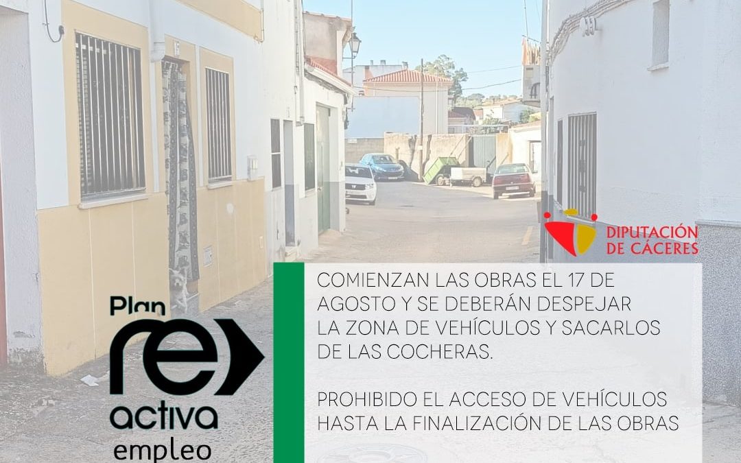 COMIENZO OBRAS EN EL «POZO LA CEBÁ»