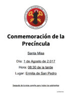 Conmemoración de la Precíncula