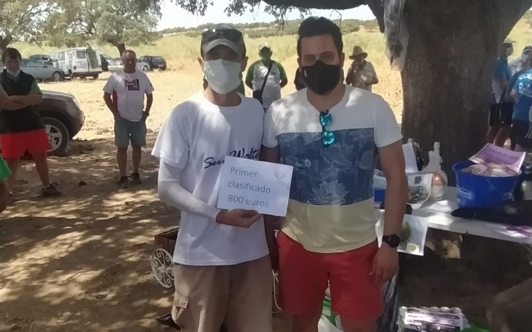 Mario Cabezas ganador del concurso de pesca Intersocial de la Sociedad de Pescadores los Encinares