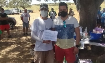 Mario Cabezas ganador del concurso de pesca Intersocial de la Sociedad de Pescadores los Encinares