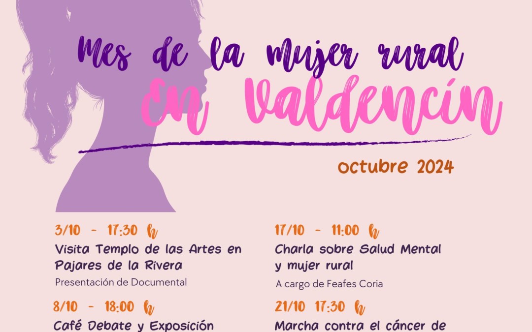 Valdencín celebra el primer Mes de la Mujer Rural con diferentes actividades