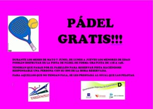 Promo Pádel Mayo y Junio 16