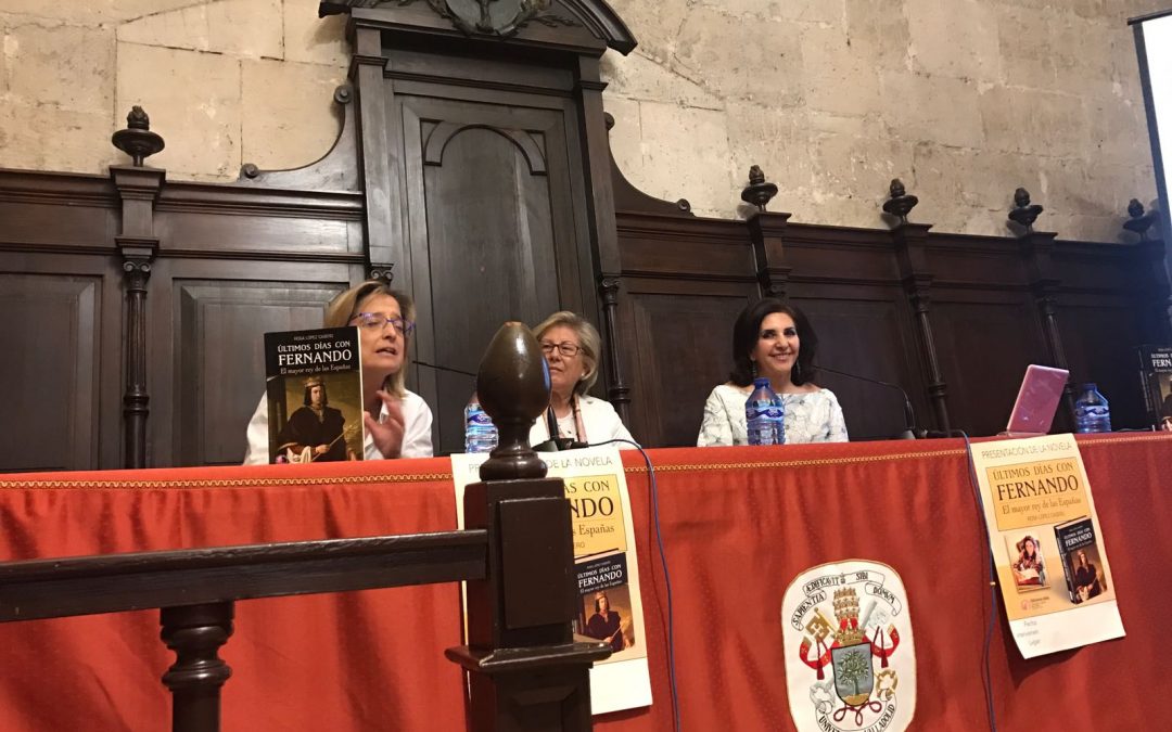 Conferencia sobre Fernando el Católico en  el Rectorado de la Universidad de Valladolid por Rosa López