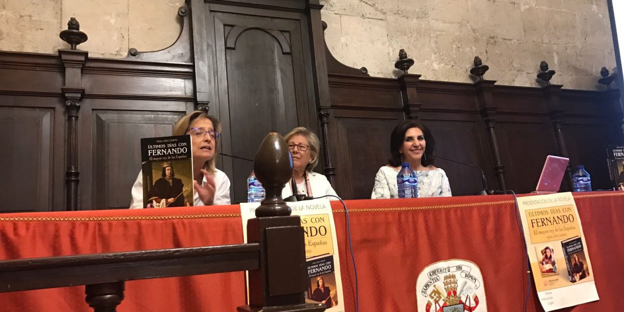 Conferencia sobre Fernando el Católico en  el Rectorado de la Universidad de Valladolid por Rosa López