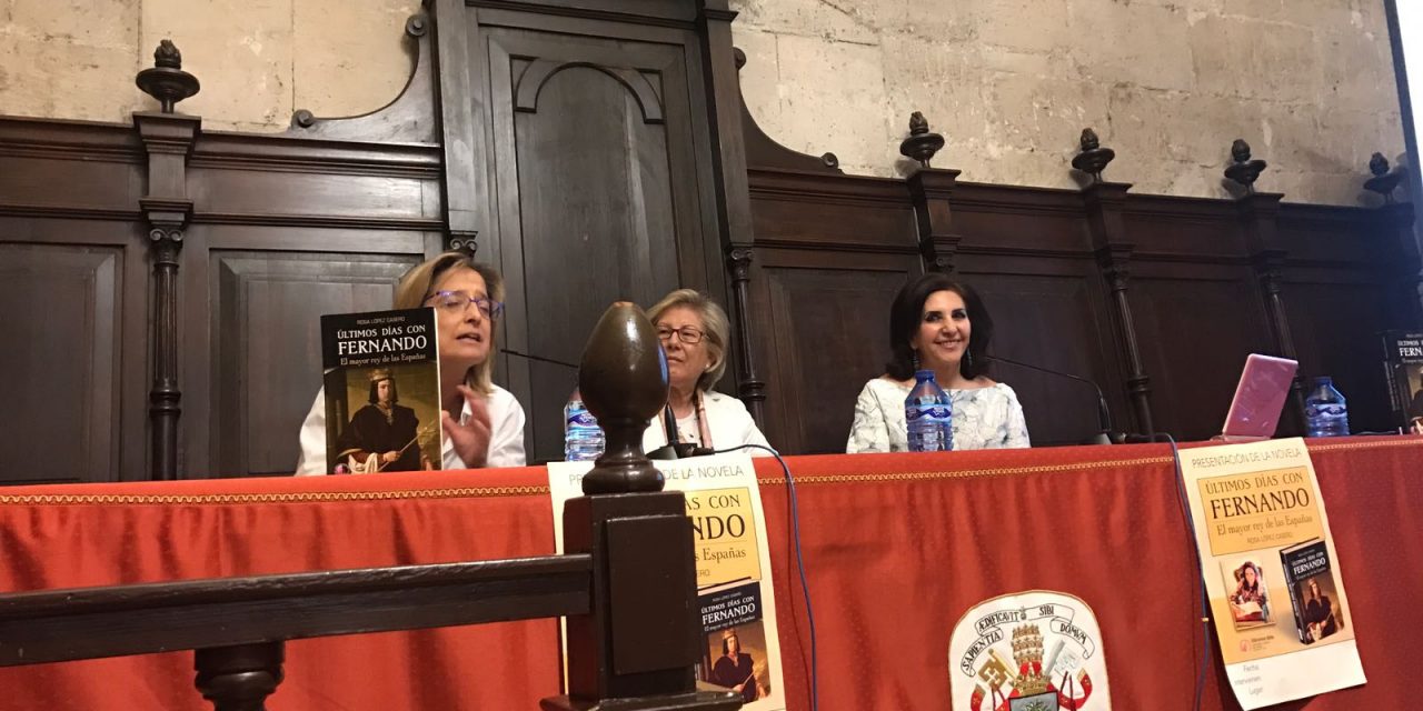 Conferencia sobre Fernando el Católico en el Rectorado de la Universidad de Valladolid por Rosa López