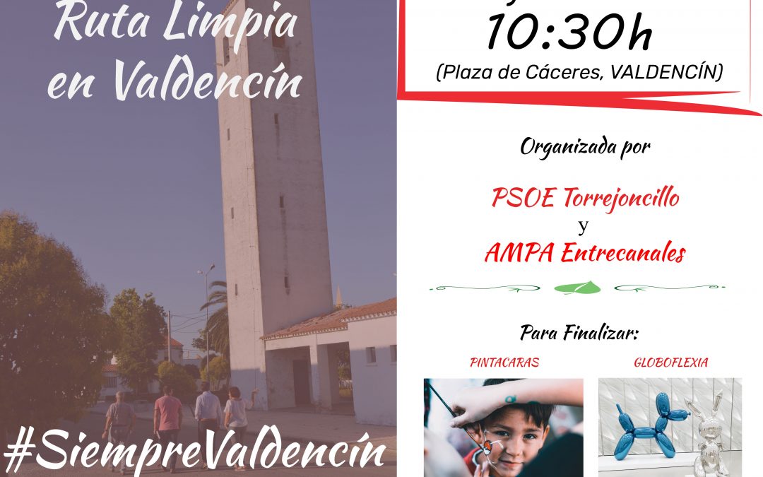 PSOE Torrejoncillo y AMPA Entrecanales organizan una Marcha Limpia en Valdencín