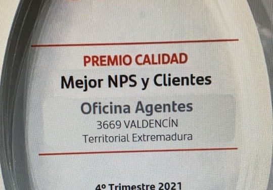 Premio NPS en Valdencín