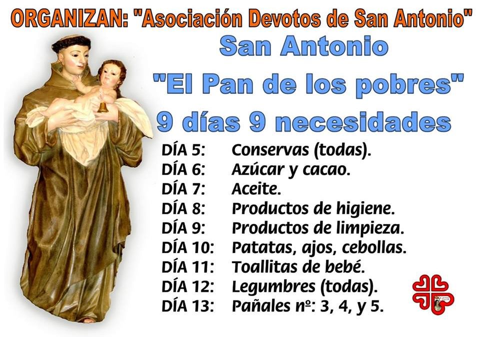 “El pan de los pobres”, 9 días, 9 necesidades”