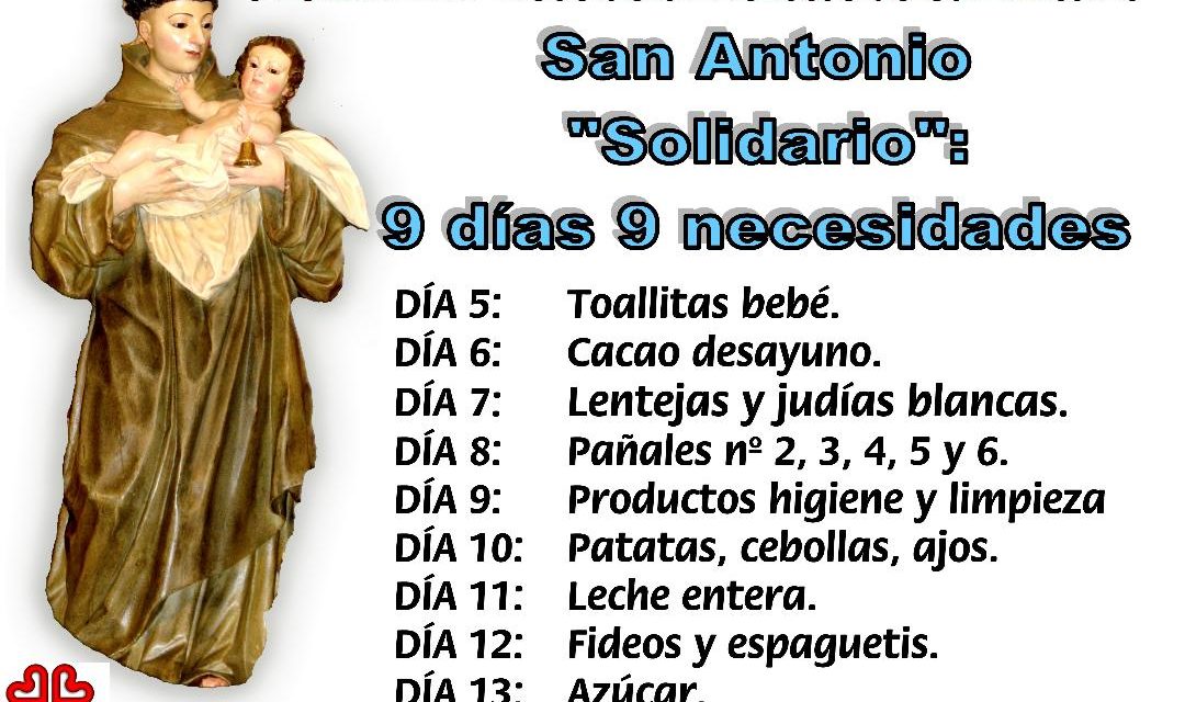 San Antonio; “Solidario”: 9 días , 9 necesidades.